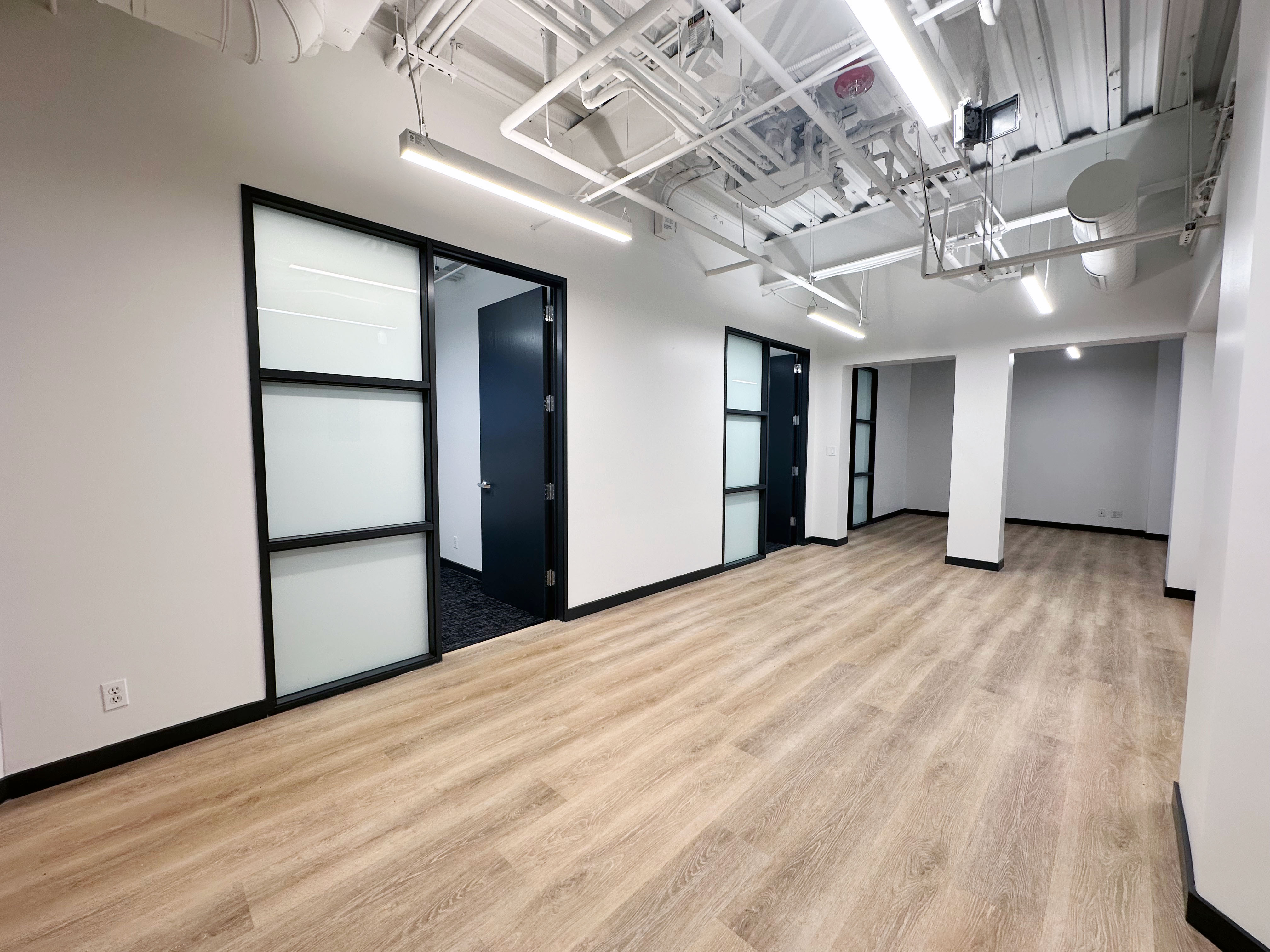 Row of private offices